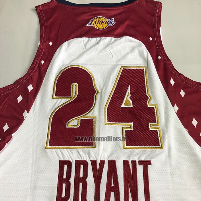 Maillot All Star 2007 Los Angeles Lakers Kobe Bryant NO 24 Blanc